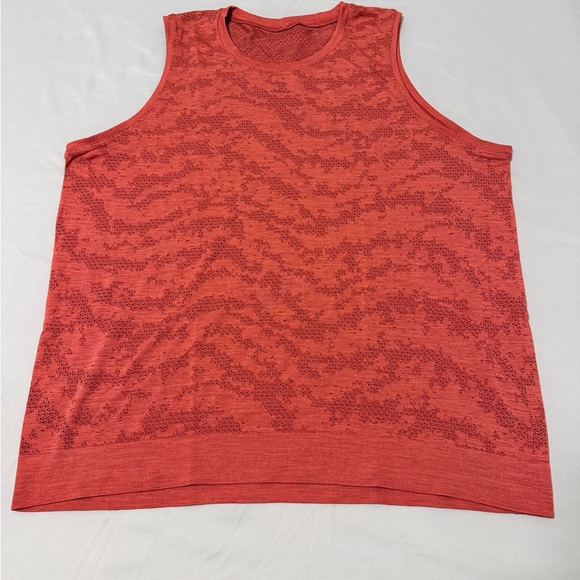 Lululemon Women Coral Sleeveless Muscle Tee size 12 - Picture 3 of 5